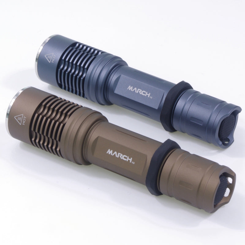 MARCH K8 SST40 5.3A Temperature Control Flashlight 3 Modes Waterproof 18650 LED Light