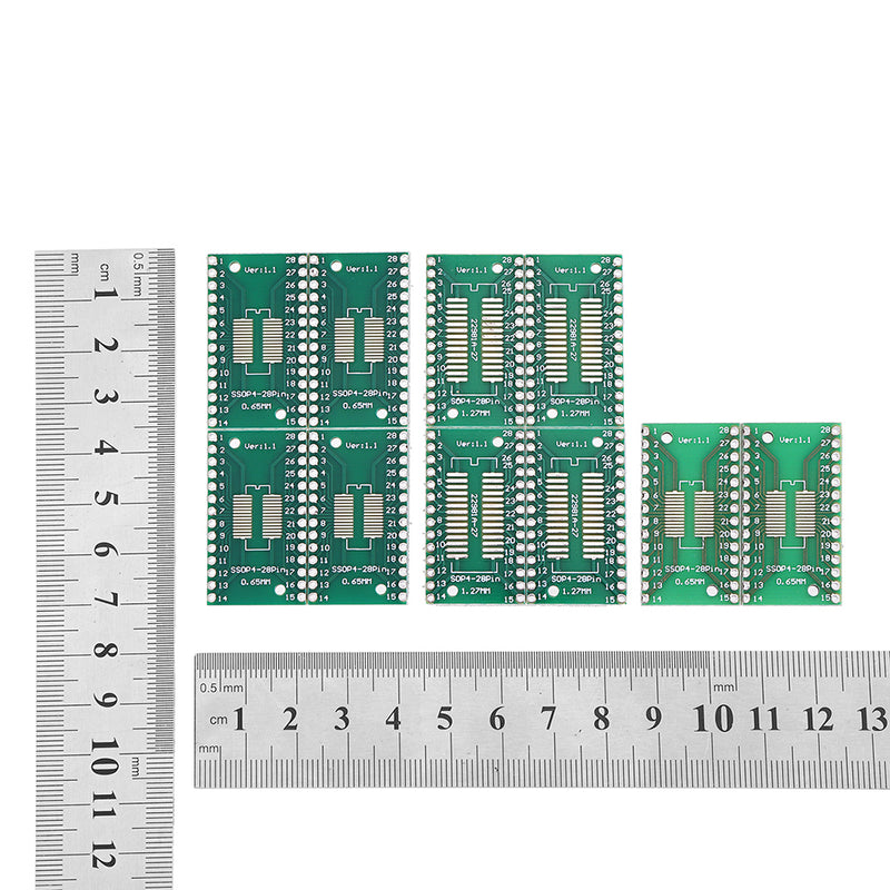 30pcs TSSOP28 SSOP28 To DIP28 SOP28 Transfer PCB Board DIP Pin Board Pitch Adapter