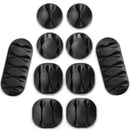 Bakeey 10pcs Multifunctional TPR Sticky Earphone USB Cable Cord Winder Wrap Desktop Cable Organizer Wire Management Holder