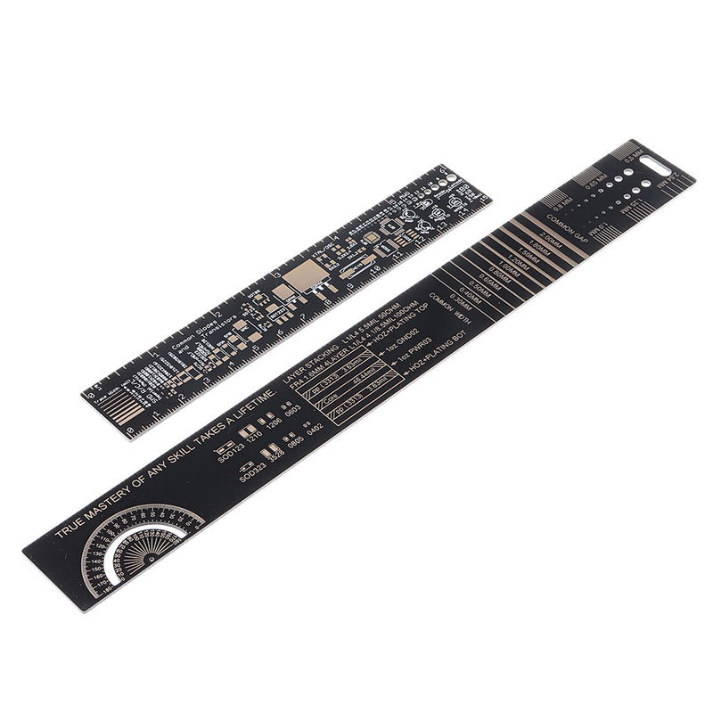 20/25cm PCB Ruler Measuring Tool Resistor Capacitor Chip IC Electronic Straight Scale Engineering Ruler
