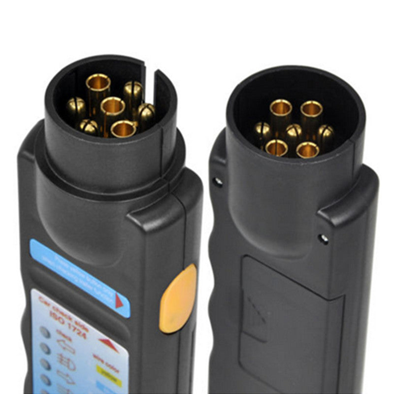 12V 7 Pin Plug Socket Cable Wiring Circuit Tester for Car Trailer Towing Lights