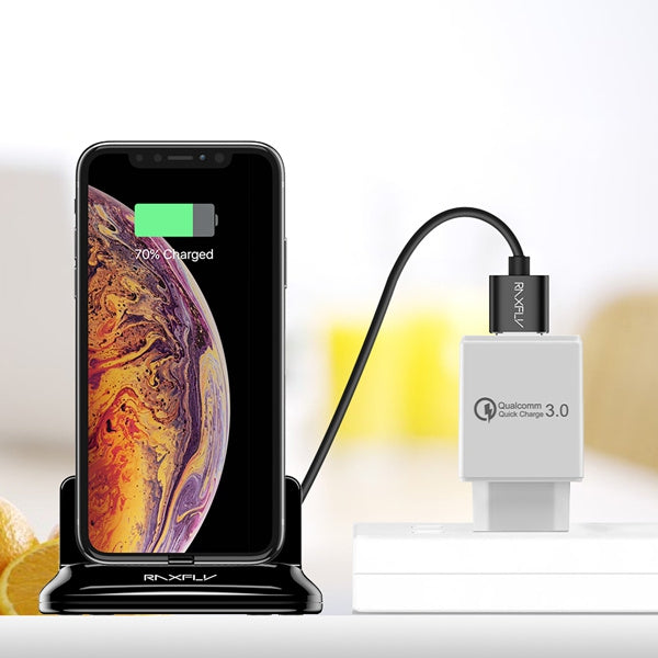 RAXFLY Phone Magnetic USB Charger Desktop Holder For iPhone XS Oneplus 6T Xiaomi Mi8 Pocophone F1