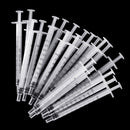20Pcs/Set 1ml Plastic Dispensing Syringe Injector No Needles 0.01ml Graduation for Refilling and Measuring Liquids Industrial Glue Applicator