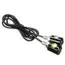Pair 3W 6000K 12V LED Motorcycle Car Eagle Eye License Light Plate Screw Bolt Lamp