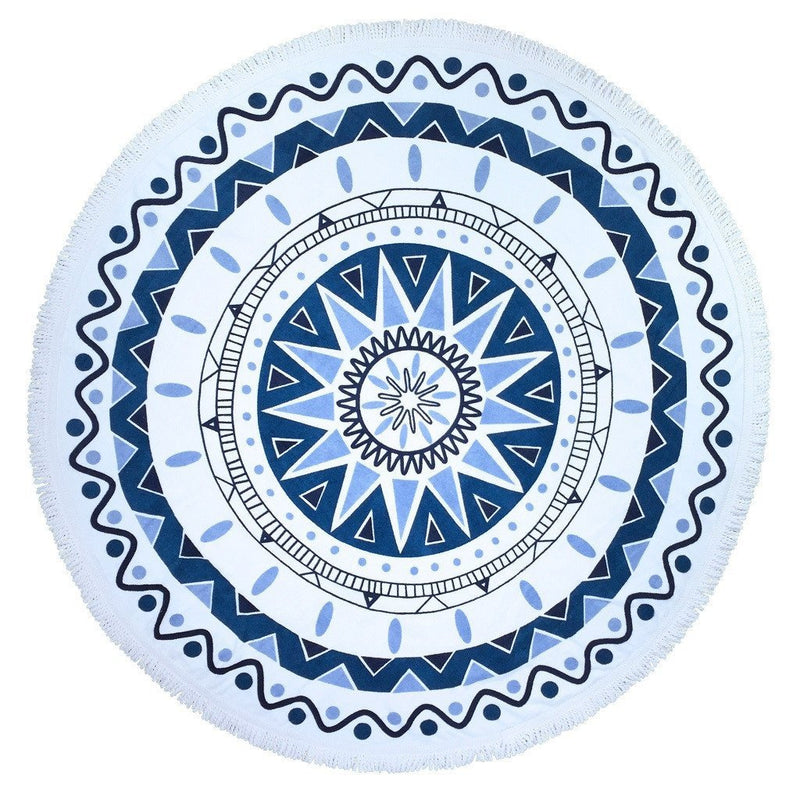 150cm European Style Thin Polyester Fiber Beach Yoga Towel Round Bed Sheet Tapestry Tablecloth