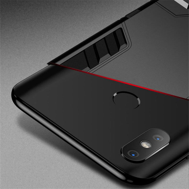 Bakeey Armor Shockproof with Desktop Stand Soft TPU + Hard PC Back Cover Protective Case for Xiaomi Mi8 Mi 8