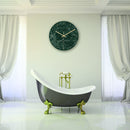 Loskii CC008 Creative Marble Pattern Wall Clock Mute Wall Clock Quartz Wall Clock For Home Office Decorations