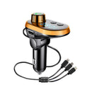 Cafele 3.1A Mutil Ports bluetooth Digital Display FM Transmitter Fast Charging Car Charger For iPhone 8Plus 11 Pro Huawei P30 Pro S10+ Note 10