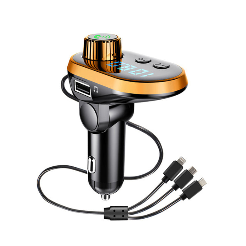 Cafele 3.1A Mutil Ports bluetooth Digital Display FM Transmitter Fast Charging Car Charger For iPhone 8Plus 11 Pro Huawei P30 Pro S10+ Note 10