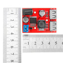 10pcs LM2596S Dual USB port 9V/12V/24V/36V to 5V DC-DC Step Down Buck Car Charger Solar 3A Power Supply Module