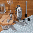 10pcs Cocktail Shaker Bartender Bar Stainless Steel Alloy Mixer Bar Bartender Set Kit