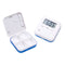 Loskii CR-210 Electronic Timing Medication Organizer Mini Portable Daily Vitamin Pill Case with Dig