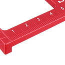 Drillpro ES-2 Aluminum Alloy 45 90 Degree Marking Angle Ruler with Base Height Ruler Woodworking Triangle Ruler Measuring Scribing Tool