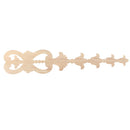 Wood Carved Applique Frame Onlay Furniture Decoration Unpainted 360x70x8mm