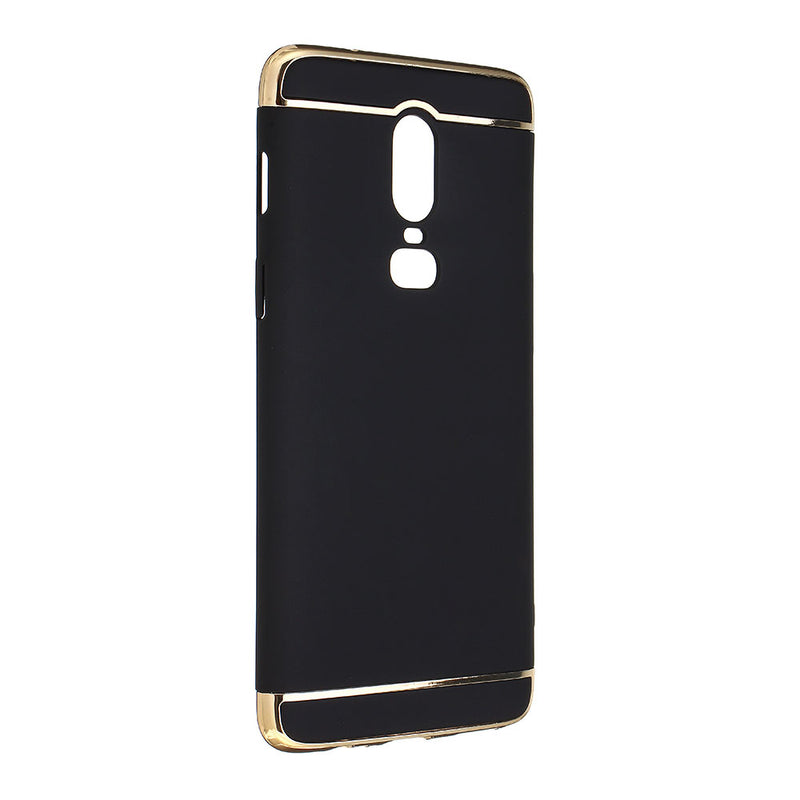 Bakeey Ultra-thin 3 in 1 Plating Frame Splicing PC Hard Protective Case For OnePlus 6