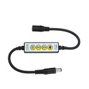 DC5-24V 4 Keys Dimmer Controller DC Connector for Single Color LED Strip Light