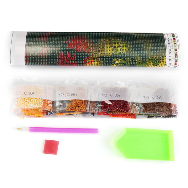 5D Diamond Animal Paintings Embroidery Cross Stitch Pictures Arts Craft Tool Kit Decor