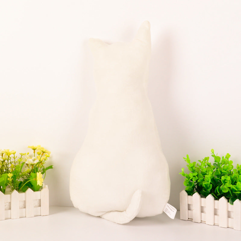 KCASA KC Super Cute Soft Plush Cat Back Sofa Pillow Cushion Stuffed Animal Doll Pillows