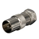 F Male Connector To TV Aerial Male Plug Adaptor RF Coaxial Converter