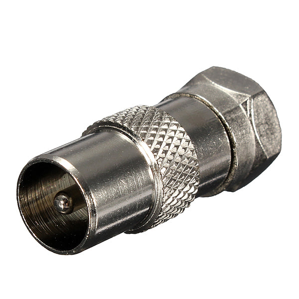F Male Connector To TV Aerial Male Plug Adaptor RF Coaxial Converter
