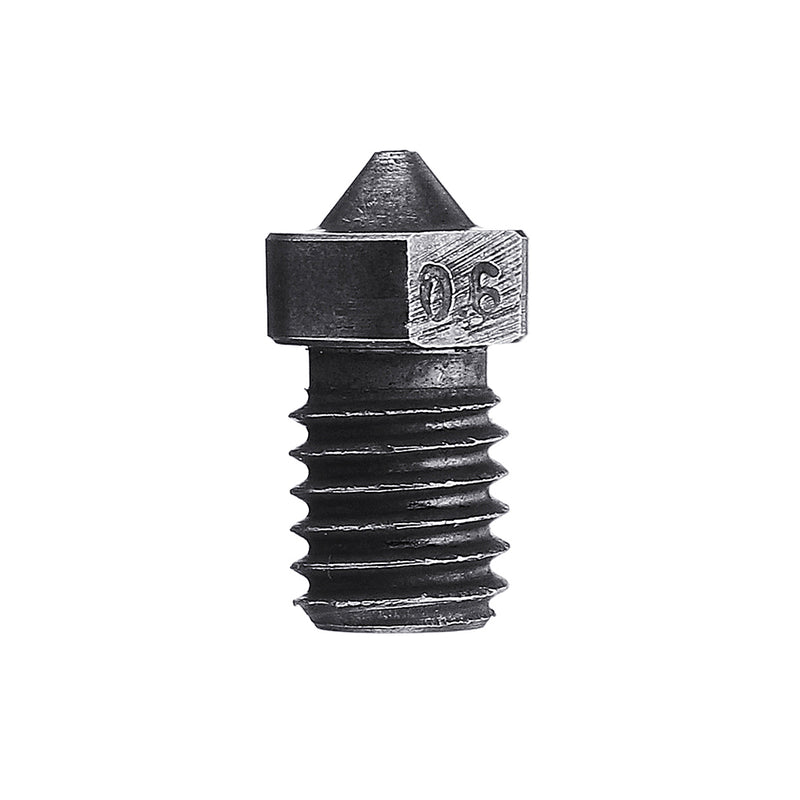 3pcs 1.75mm 0.6mm V6 Hardened Steel Nozzle For J-Head Hotend Extruder 3D Printer Part