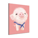 Miico Hand Painted Oil Paintings Cartoon Pig Paintings Wall Art For Home Decoration
