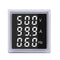 5pcs Geekcreit 3 in 1 AC 60-500V 100A Square White LED Digital Voltmeter Ammeter Hertz Meter Signal Lights Voltage Current Frequency Combo Meter Indicator Tester With Round CT