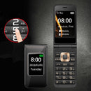 Bakeey A7 2.6 inch 1800mAh FM Radio Flashlight Vibration Loud Speaker Dual SIM Card Flip Feature Phone