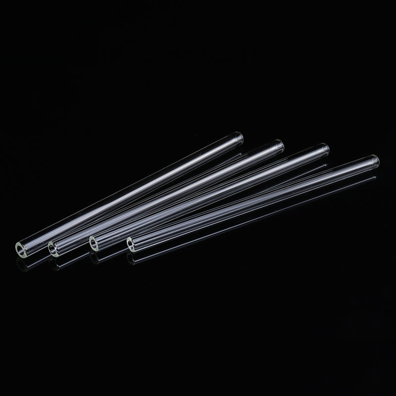 10Pcs Length 200mm OD 10mm 1.5mm Thick Wall Borosilicate Glass Blowing Tube Lab Factory School Home Tubes
