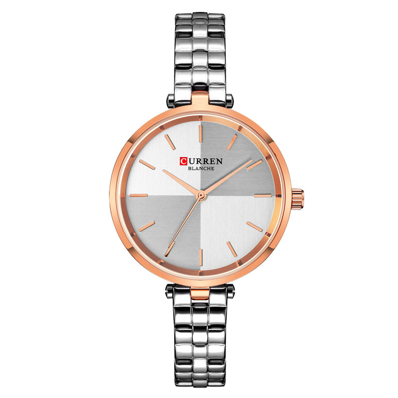 CURREN 9043 Simple Style Ladies Wrist Watch Stainless Steel Band Quartz Watches