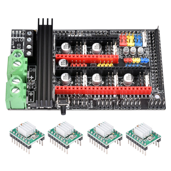 BIGTREETECH Upgraded Ramps 1.6 Plus Control Board Base on Ramps 1.6/1.5/1.4 with 4Pcs A4988 Stepper Motor Drivers for 3D Printer Part