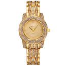 BAOSAILI BSL1030 Gold Plated Shining Quartz Watch Rhinestones Ladies Bracelet Watch