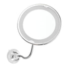 10X Magnifying Flexible LED Makeup Mirror Light 360 Rotary Super Suction Mirrors