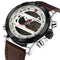 NAVIFORCE NF9097 Fashion Men Dual Display Watch Luxury Leather Strap Sport Watch