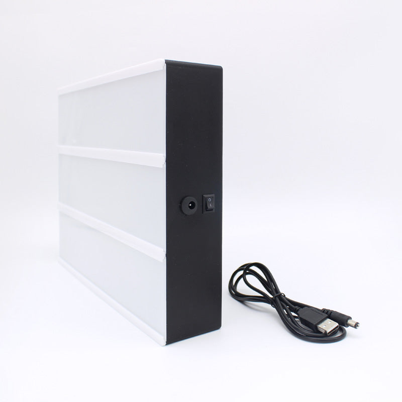 DIY Alphabet Symbol Card Night Light Remote Control Timing Dimming A4 LED Box Advertising Lamp