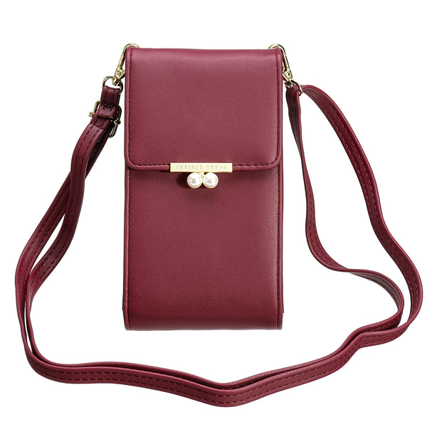 Women Crossbody Phone Bag Shoulder PU Bag Purse Wallet with Card Slot