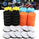 50pcs 80mm Buffing Polishing Sponge Pads Kit Car Polishing Tool Cleaning Tool