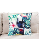 COMO LIVING Tropical Rainforest Hand-painted Pillow Cotton Cushion Flowers Floral Pillow For Sofa Chair