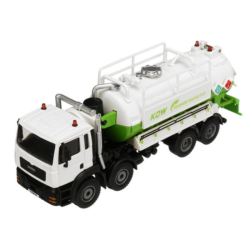 1:50 Scale Diecast Model Vacuum Sewage Waste Water Suction Truck Model Toy Shipping Model
