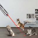 Loskii PT-31  USB Rechargeable Pet Toys Cat Training Toy Laser Pointer With LED Flashlight
