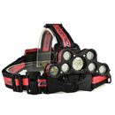 XANES 2501-B 2500 Lumens 9LED Cycling Headlamp 6 Switch Modes 7x T6+ 2x XPE Sport Light