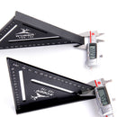 RDEER 150mm Angle Ruler Aluminun Alloy Triangle Ruler For DIY Home Builders Artists Woodworking Measuring Tools