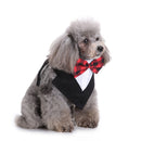 Formal Dog Tuxedo Bandana Ties Adjustable Neckerchief Pet Bow Tie for Wedding Party