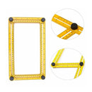Multifunctional Four Folding Ruler Plastic Metric Scale Folding Ruler