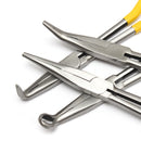 4Pcs 11 inch Extra Long Nose Pliers Straight Bent Mechanic Equipment Hand Tool Set