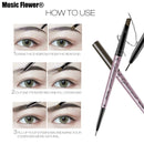 Music Flower Double Head Waterproof Eyebrow Pen Eye Brow Enhancers Makeup Tools