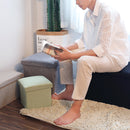 Multifunctional Foldable Storage Stool Box Shoe Bench Fabric Storage Stool Folding Chair