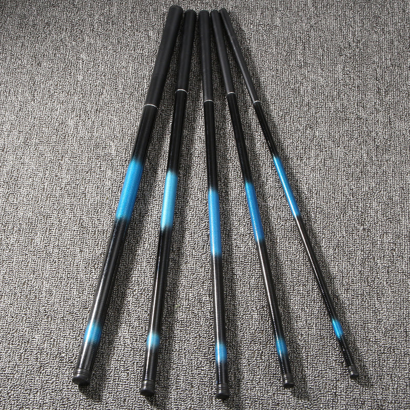 ZANLURE 2.4m-4.9m Fiberglass Portable Telescopic Fishing Rod Pole Pen Ultra Hard