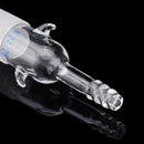 24/29 Glass Straight Vacuum Adapter Air Exhaust Connector Two Sides Ears Ground Joint to Hose Connection