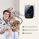 CACAZI A10 A10 Wireless Doorbell Waterproof 100-240V 300M Range Music Door Bell Home 60 Chimes Door Ring 2 Receiver 1 Transmitter